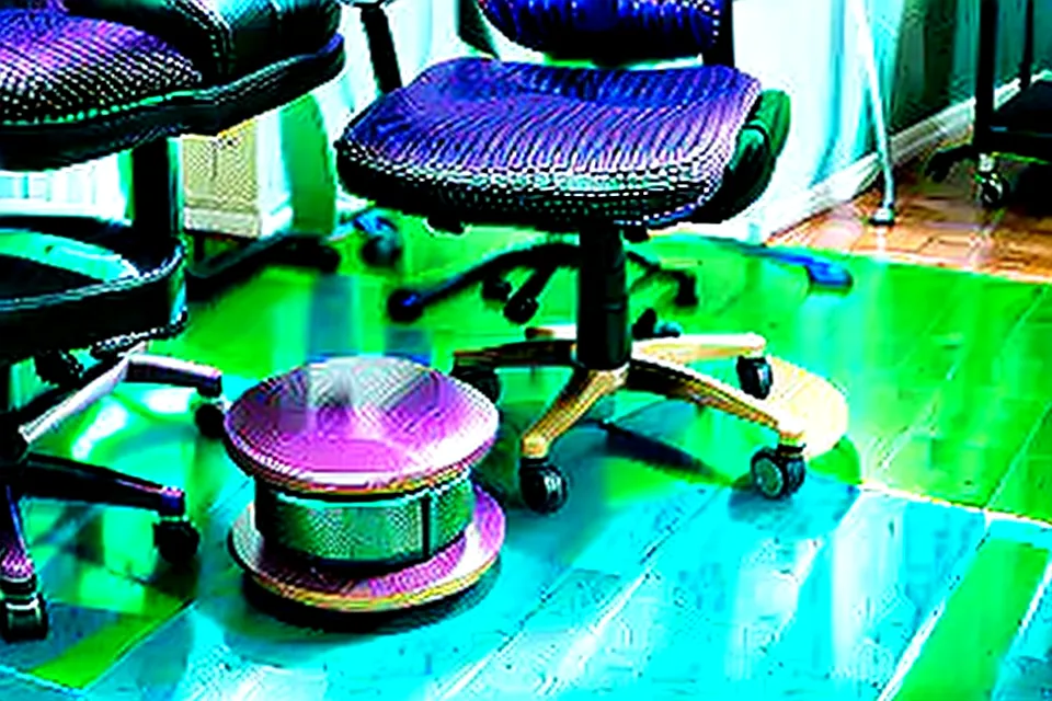 Herman Miller Mirra 2 caster wheels rolling across a home office hardwood floor, tested for durability against daily toddler traffic