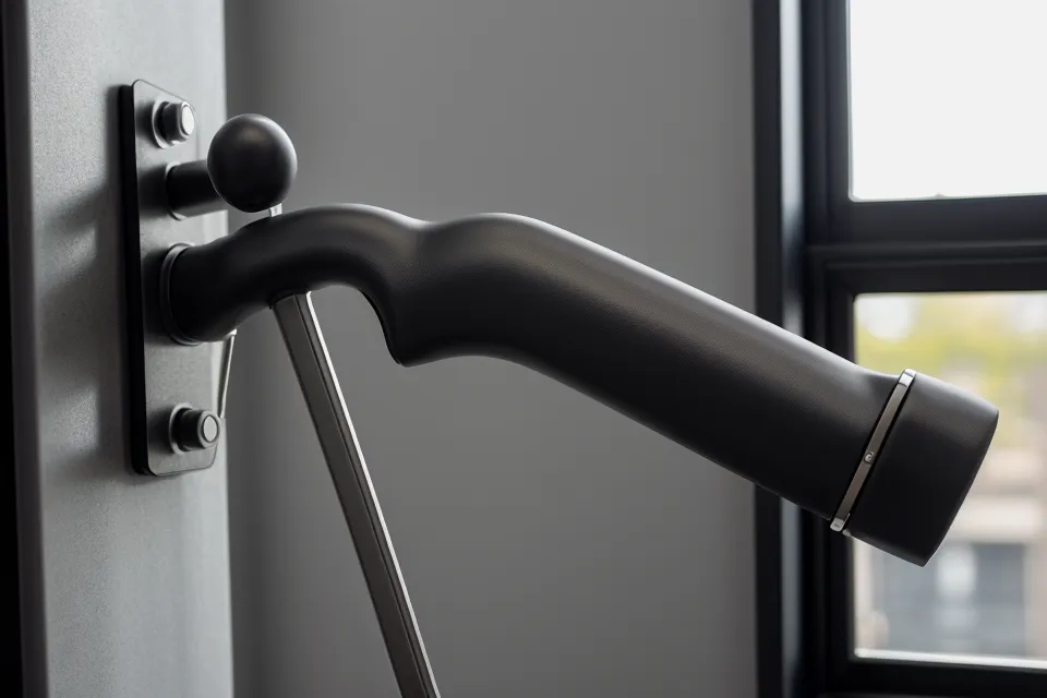 Close-up of the adjustment levers on a Herman Miller Aeron office chair