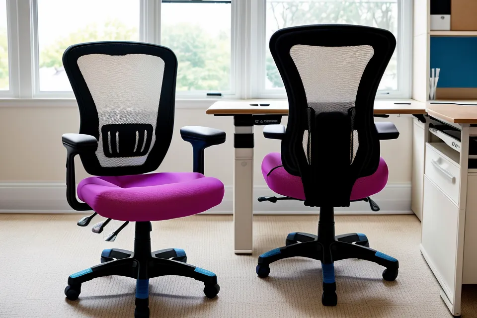 Close-up of the Steelcase Think's flexible LiveBack support system, the ergonomic-seating feature that flexes with your spine