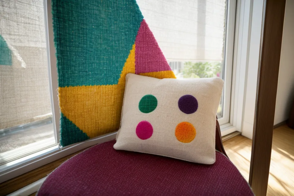 The Steelcase Think's 12-year warranty css-mgldigk resting on the seat next to a child's drawing